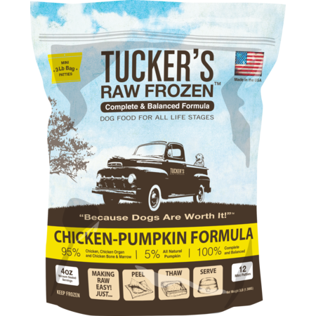 Tucker's Dog Frozen Chicken & Pumpkin 3lb Dog Food
