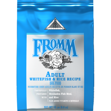 Fromm Adult Whitefish & Rice Recipe Dry Dog Food 15lb