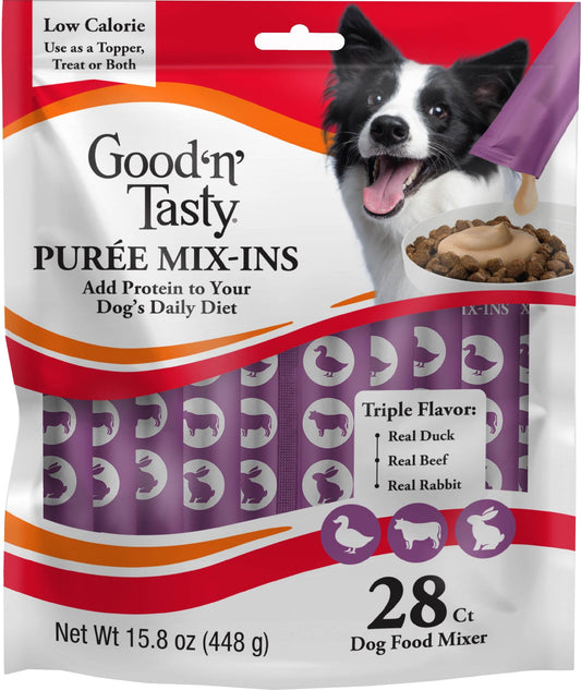 Good 'N' Tasty Puree Mix Ins for Dogs 7ct Duck and Beef