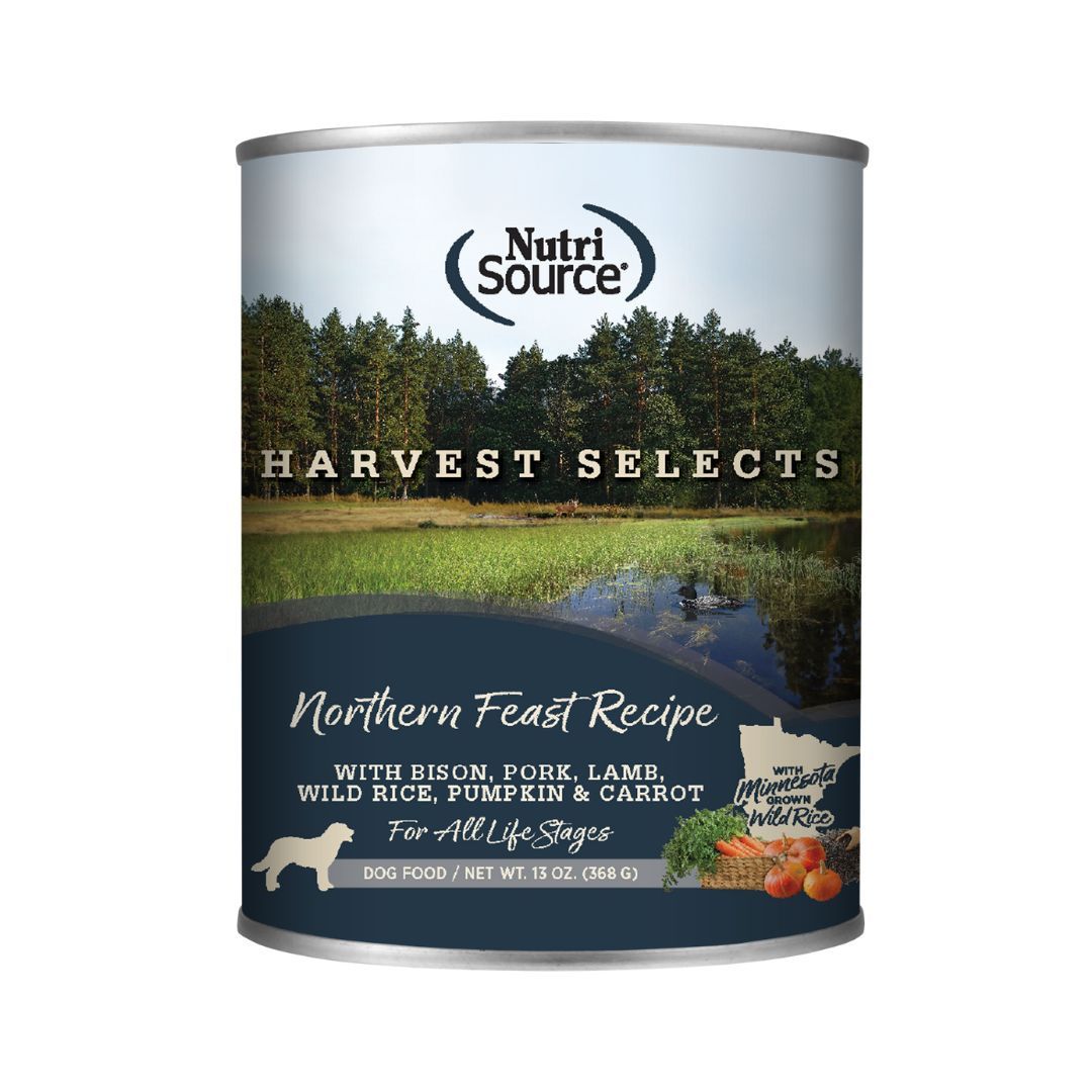 NutriSource Harvest Selects Northern Feast Wet Dog Food 12.3oz