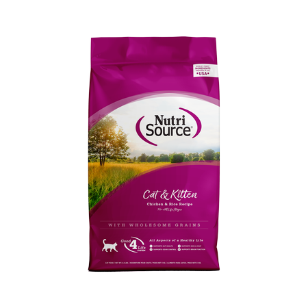 NutriSource Cat & Kitten All Life Stages Dry Cat Food Chicken & Rice 1.5lb