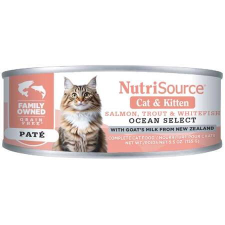 NutriSource Cat Can Grain Free Ocean Select 5.5 oz