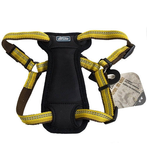 Coastal K9 Explorer Reflective Adjustable 1in Wide 20-30in Padded Dog Harness Goldenrod