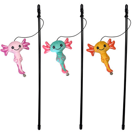 Spot Ethical Pet Cat Toy Axolotl Squiggles Teaser Assorted Single