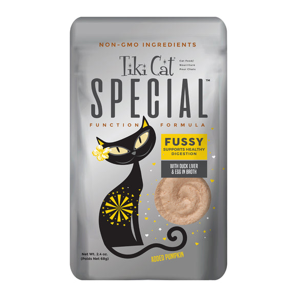 Tiki Cat Special Fussy Wet Cat Food Duck Liver & Egg 2.4oz Pouch
