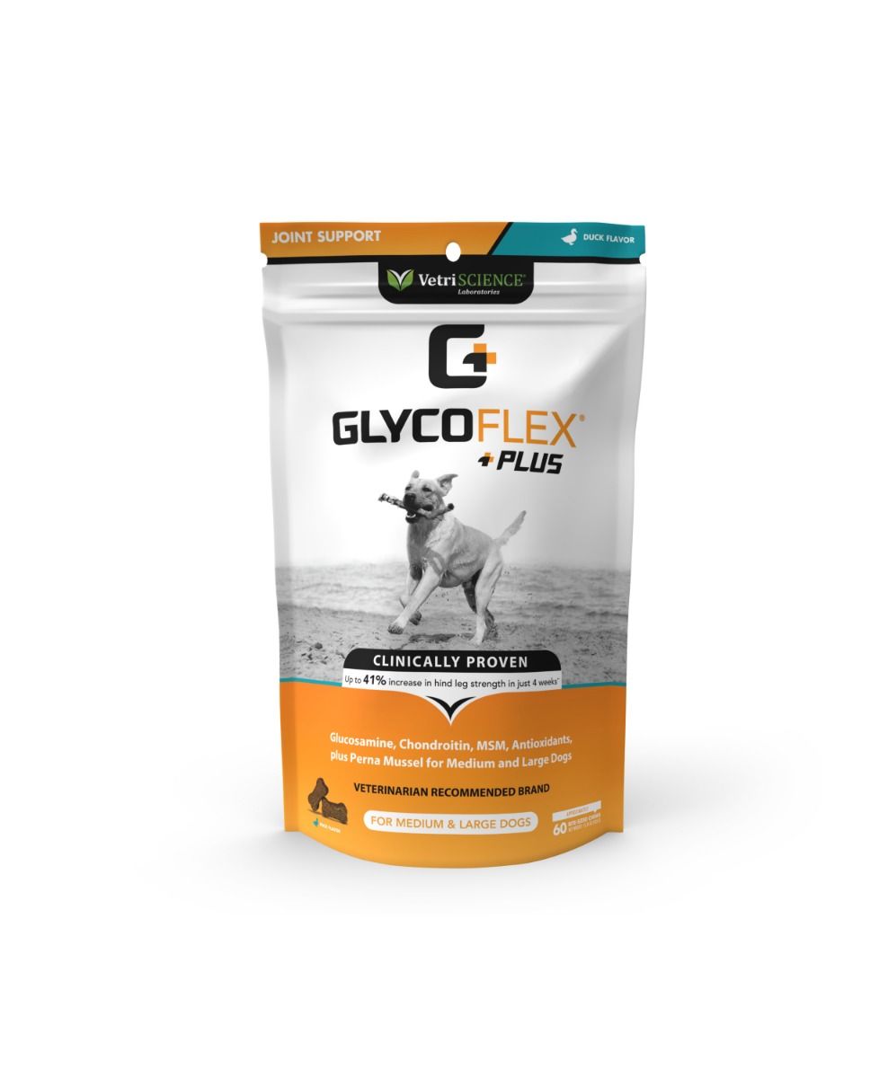 GlycoFlex Plus Hip & Joint Supplement for Dogs  Chew  Duck Flavor 60ct