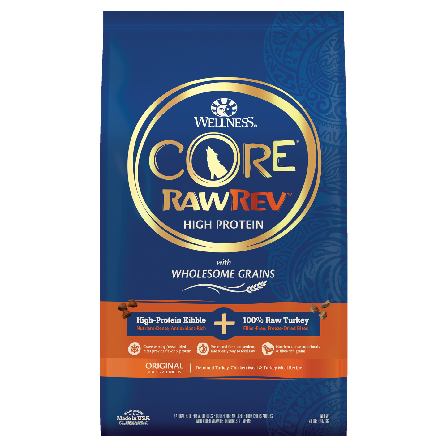 Wellness CORE RawRev Wholesome Grains Original Recipe 20lb Bag