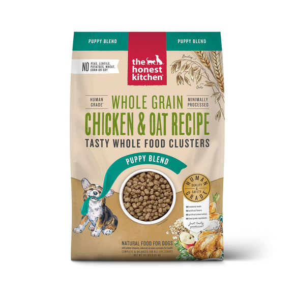 The Honest Kitchen Whole Food Clusters Puppy Whole Grain Chicken Dry Dog Food 20lb