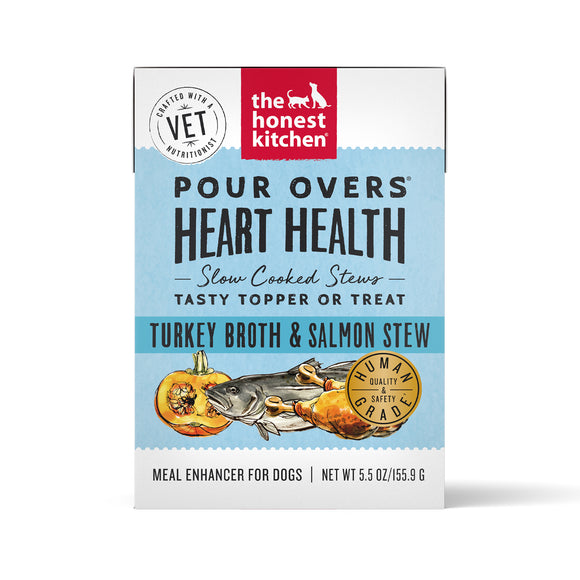The Honest Kitchen Functional Pour Overs Heart Support - Salmon Stew Dog Food Topper 5.5oz