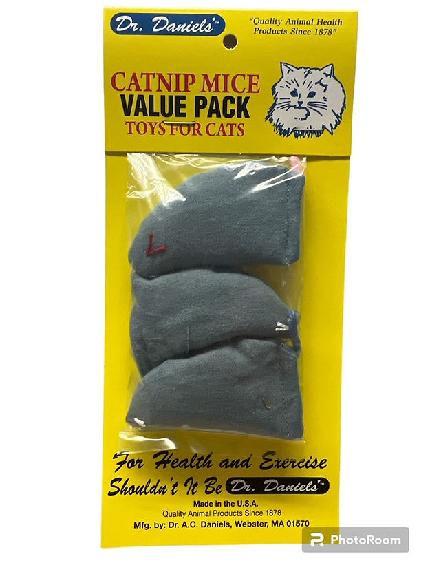 Dr Daniels Catnip Mouse 3pk