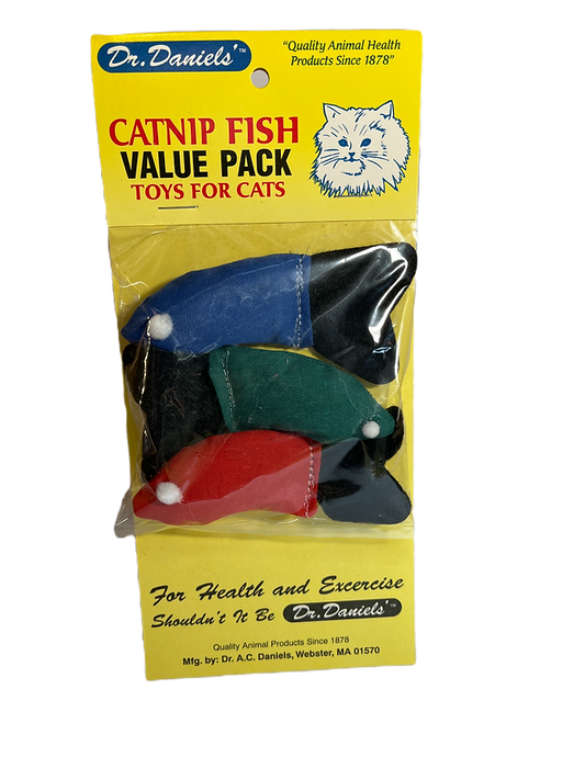 Dr Daniels Catnip Fish 3pk