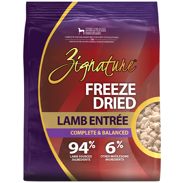 Zignature Dog Freeze Dried Lamb Entrée 4oz