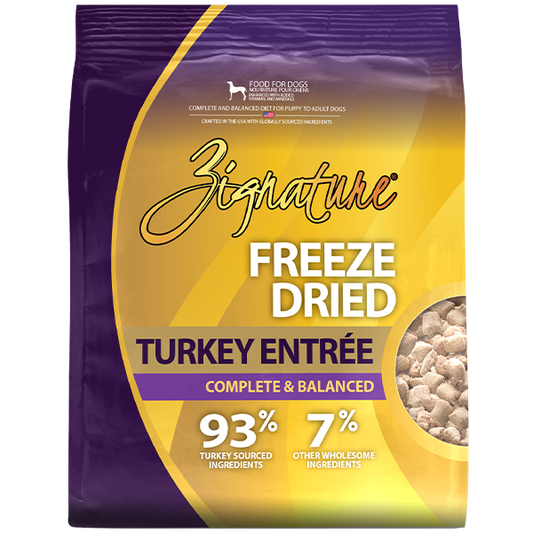 Zignature Dog Freeze Dried Turkey Entrée 25oz