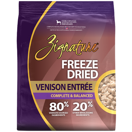 Zignature Dog Freeze Dried Venison Entrée 12.5oz