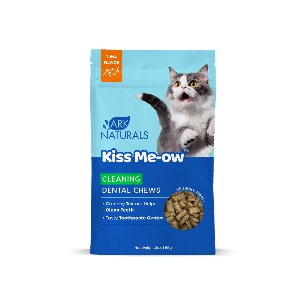 Ark Naturals Kiss Me-Ow Cat Dental Chews Cleaning Tuna Flavor 3oz Bag