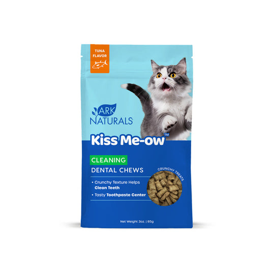 Ark Naturals Kiss Me-Ow Cat Dental Chews Cleaning Tuna Flavor 3oz Bag