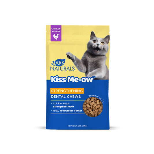 Ark Naturals Kiss Me-Ow Strengthening Chicken Dental Chews for Cats - 3 oz