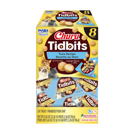 INABA Churu Tidbits for Cats 3.36oz 8pk Tuna Recipe