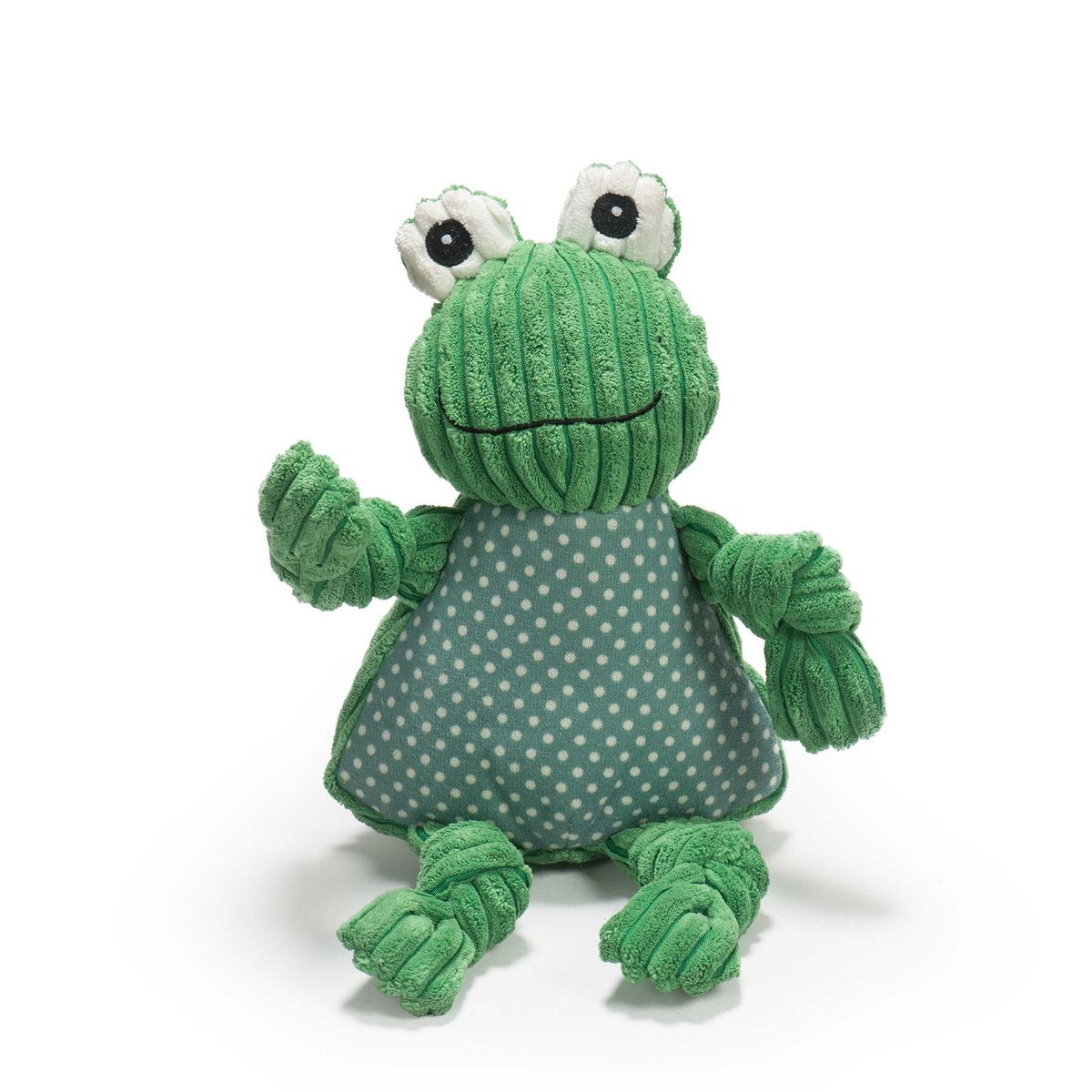 HuggleHounds Frog Knottie Plush Toy Large