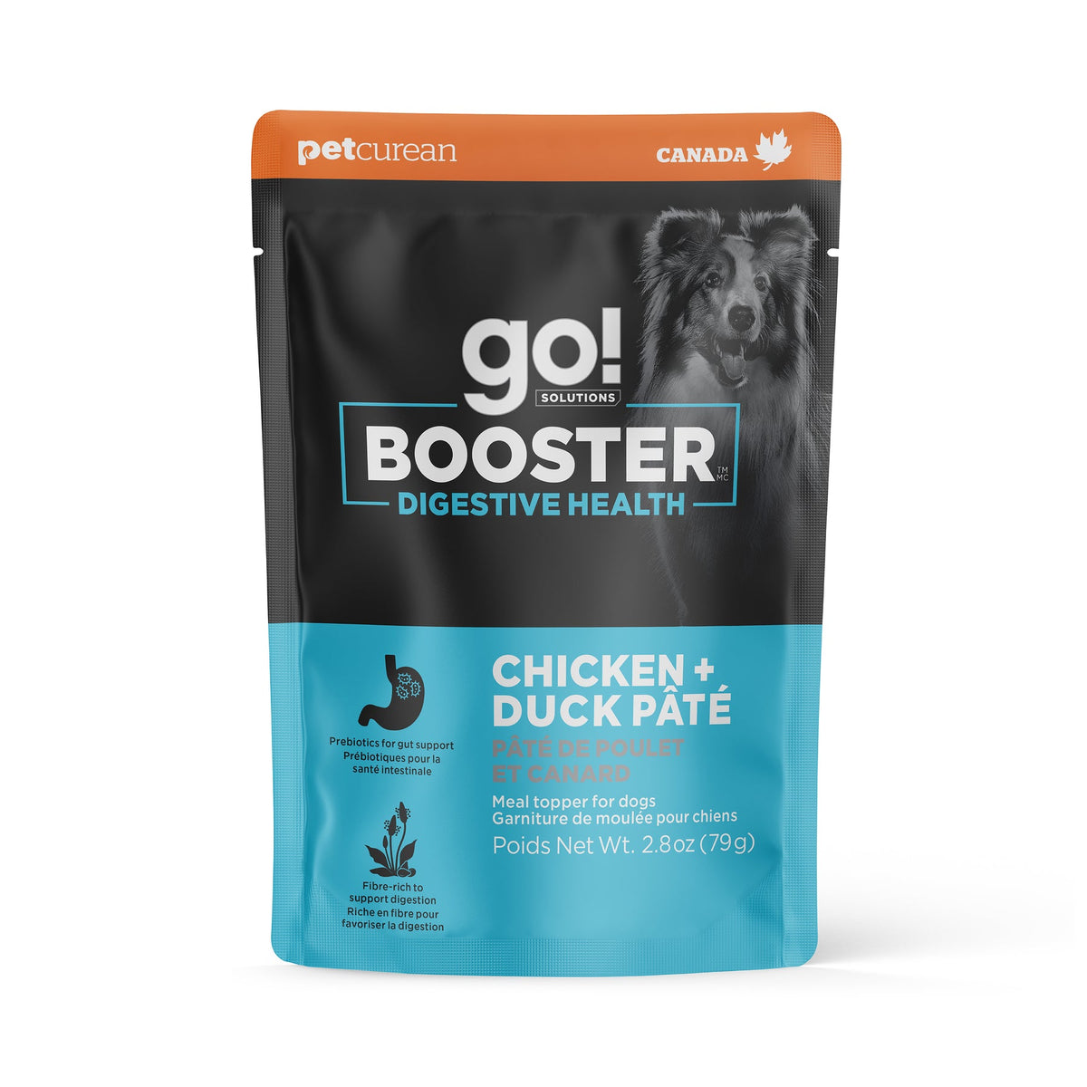 Petcurean Go! Booster Digestive Health Chicken And Duck Pate For Dog 2.8 oz