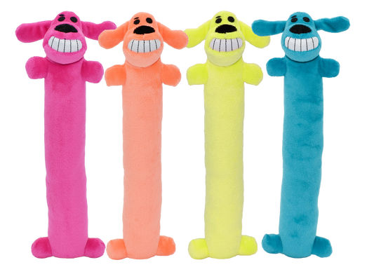 Multipet Plush Dog Toy Loofa Dog, The Original 12in Assorted