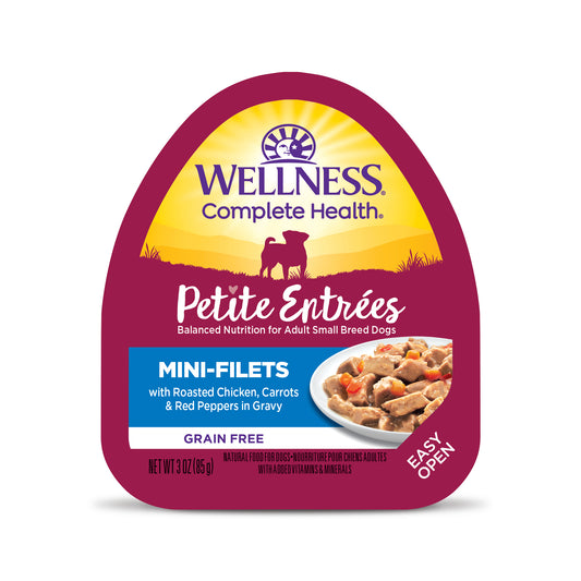 Wellness Petite Entrées Mini-Filets With Roasted Chicken Carrots & Red Peppers in Gravy 3oz Cup