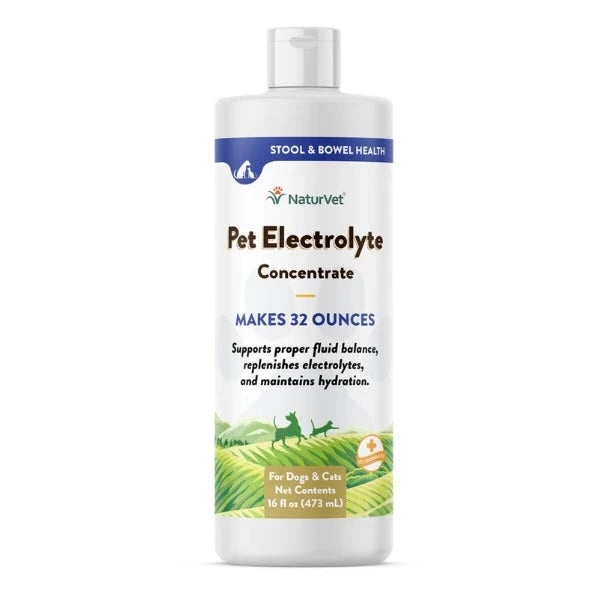 NaturVet Pet Electrolyte Concentrate for Dogs and Cats 16 oz