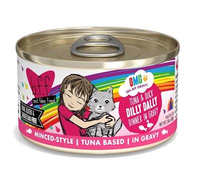 BFF Cat Omg Tuna & Duck Dilly Dally Dinner in Gravy 5.5oz