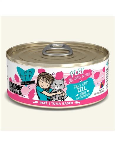 BFF Cat Play Tuna & Turkey T.T.Y.L. Tuna & Turkey Dinner 5.5oz