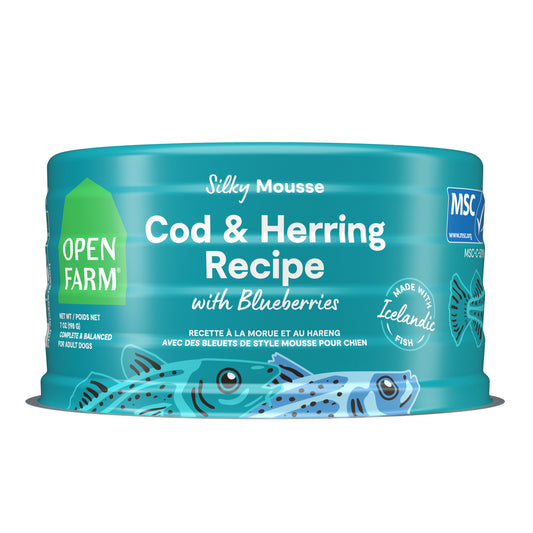 Open Farm Cod Recipe with Blueberries for dogs 7 oz