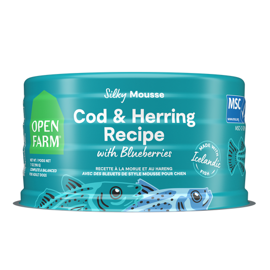Open Farm Cod Recipe With Blueberries For Dogs 7oz Can