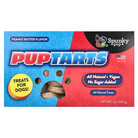 Spunky Pup, PupTarts, Treats For Dogs, Peanut Butter, 5 oz