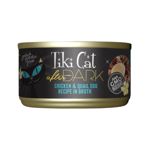 Tiki Cat After Dark Wet Cat Food Chicken & Quail Egg 2.8oz Can