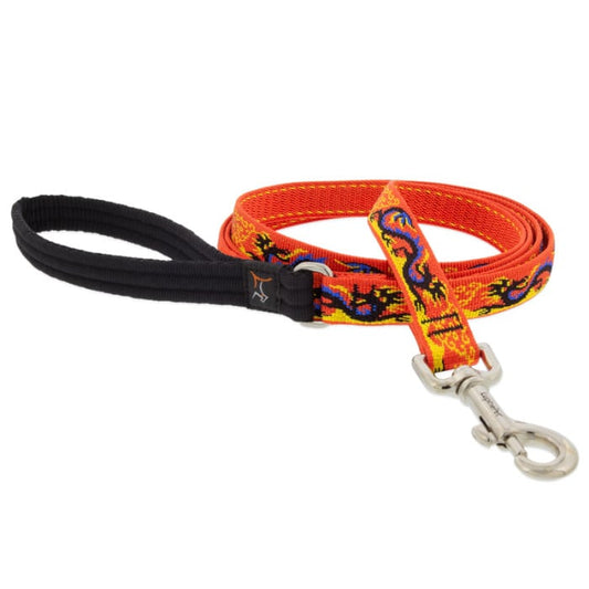 Lupine Pet Dog 4 Ft Long 3/4 In Leash Microbatch Lucky Dragon