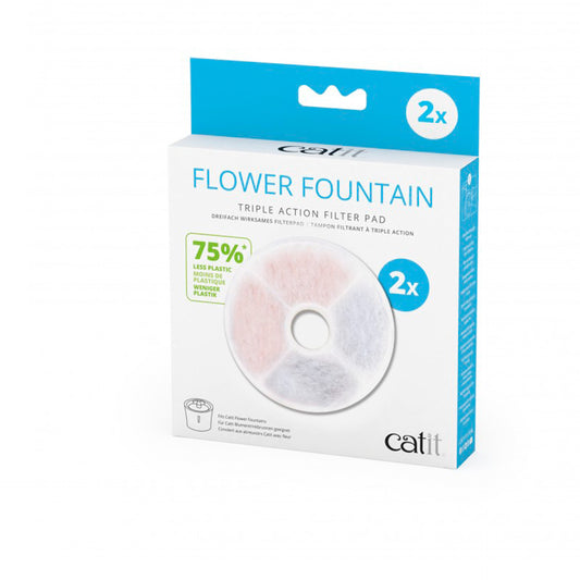 Hagen Catit Fountain Frameless Triple Action Filter Cartridge 2pk