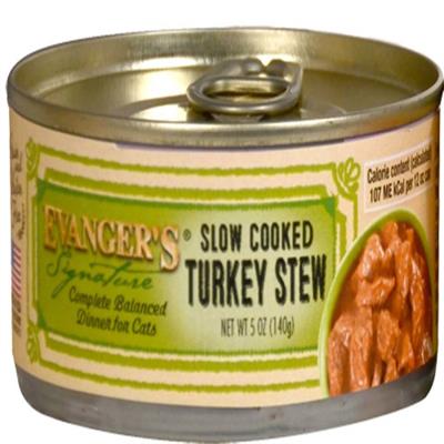 Evangers Signature Series Slow Cooked Turkey Stew Can Cat Food 5oz