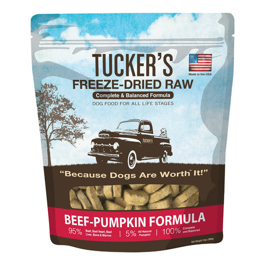Tucker's Freeze-Dried Raw Beef-Pumpkin Recipe Dog Food 14oz