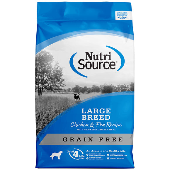 Nutrisource Grain Free Large Breed Dry Food 26lb Bag Chicken