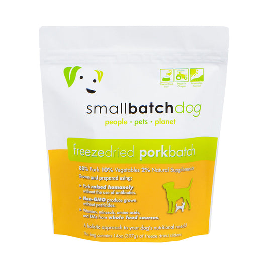 Smallbatch Porkbatch Sliders Freeze-Dried Dog Food 14oz