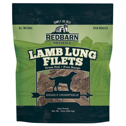 Redbarn Pet Products Lamb Lung Filets Dog Treat 10oz