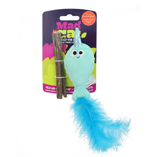 Mad Cat Narwhal w/ Silvervine Stick Cat Toy