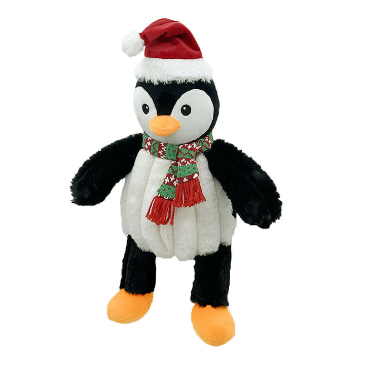 Petlou Holiday Plush Dog Toy Christmas Penguin 16in