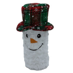Petlou Holiday Christmas Squeaky Snowman Bottle Dog Toy 8in