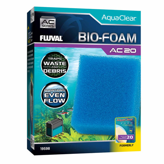 Hagen Fluval Aquaclear Bio-Foam for AC20 Power Filter 1pk