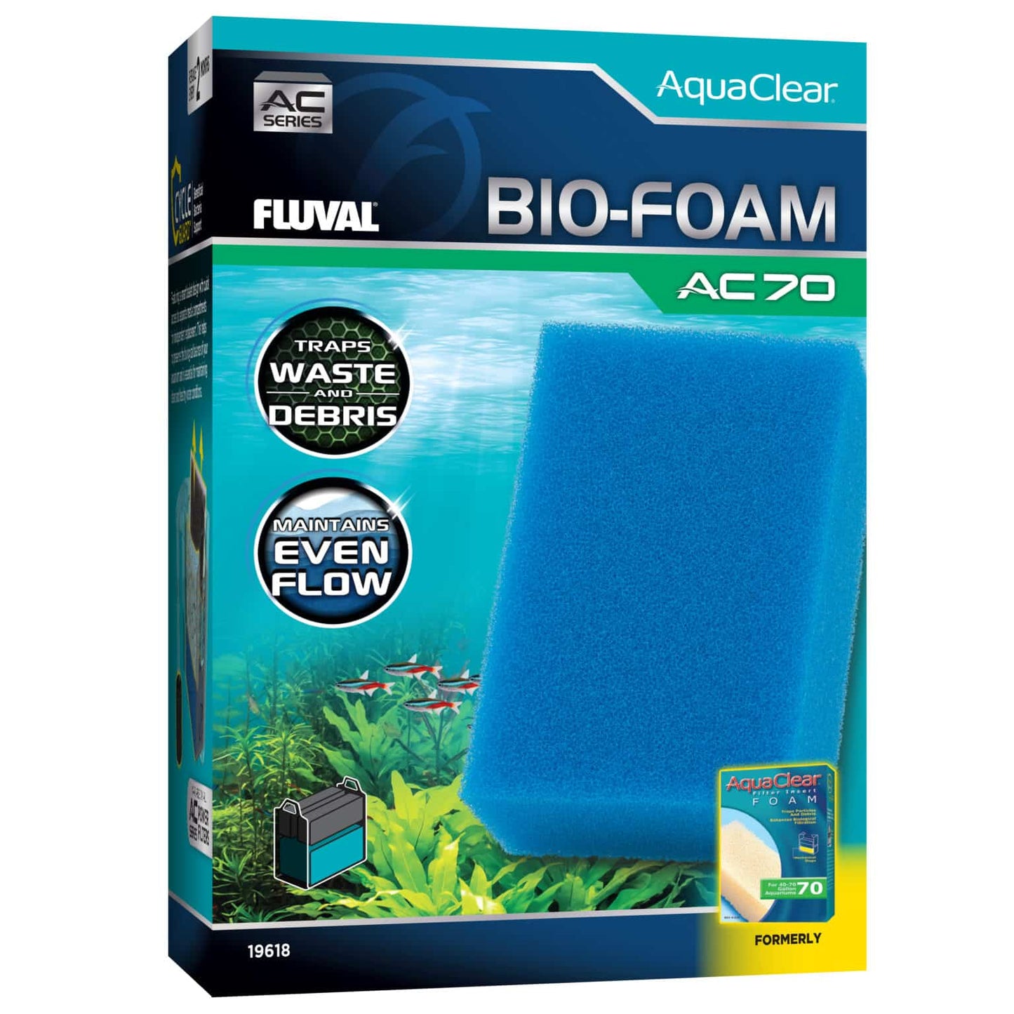 Hagen Fluval Aquaclear Bio-Foam for AC70 Power Filter 1pk