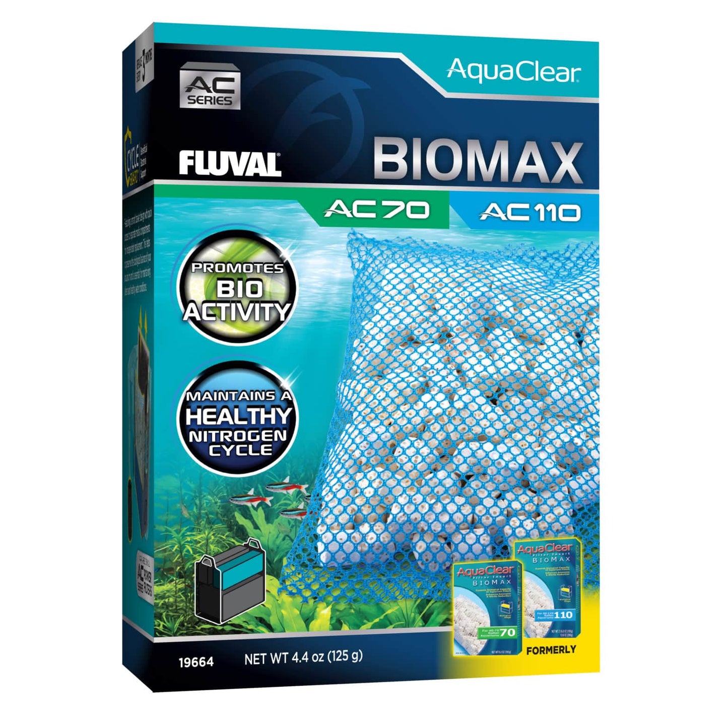 Hagen Fluval Aquaclear BIOMAX for AC70/AC110 Power Filter, 4.4 oz 1pk