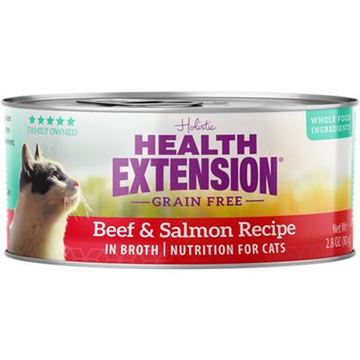 Health Extension Beef & Salmon Cat Food 2.8oz