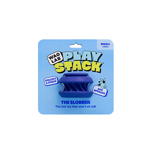 Waglab Playstack Dog Toy The Slobber Small Blue