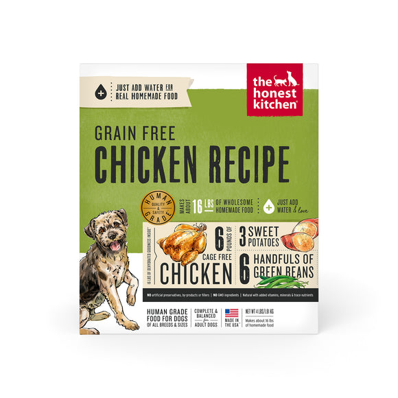The Honest Kitchen Dehydrated Grain Free Chicken Dog Food 4lb
