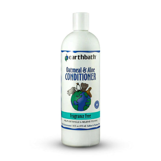 Earthbath Oatmeal & Aloe Fragrance-Free Conditioner for Dogs & Cats 16oz